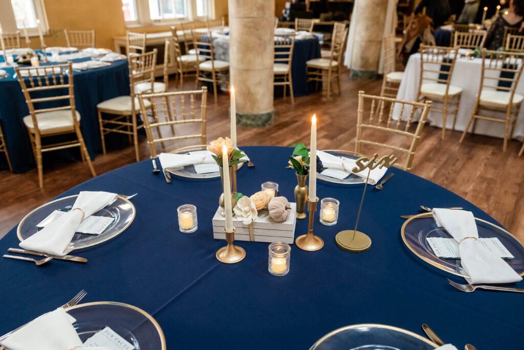 Candid joyful moments of Carissa & Mike at Barnett on Washington reception