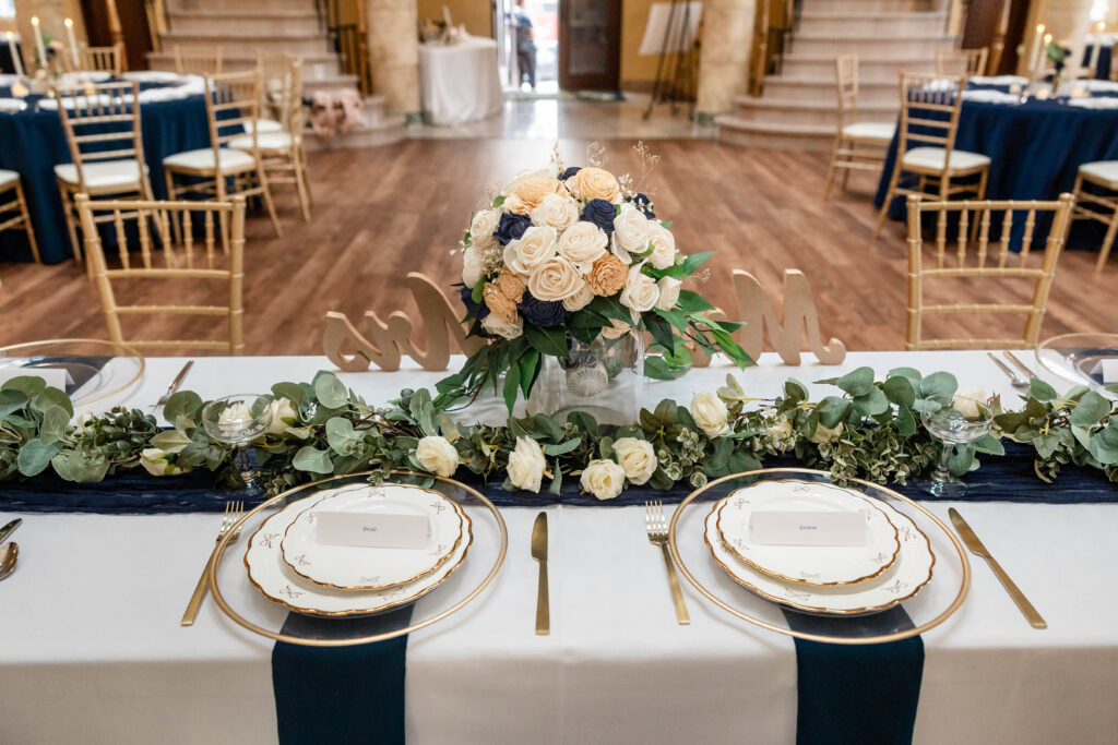 Candid joyful moments of Carissa & Mike at Barnett on Washington reception