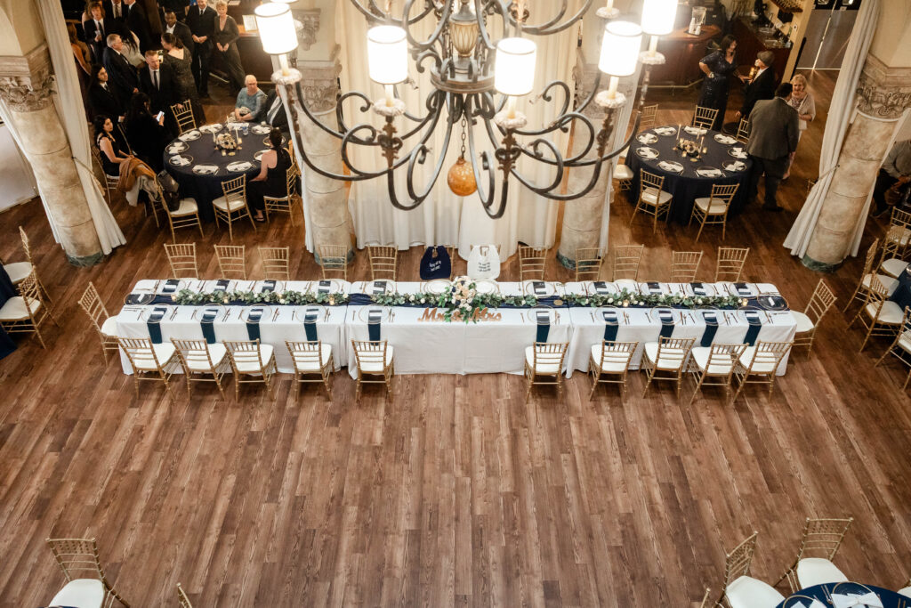 Candid joyful moments of Carissa & Mike at Barnett on Washington reception