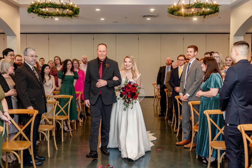 Indoor ceremony photography capturing emotional moments at Piazza Messina wedding