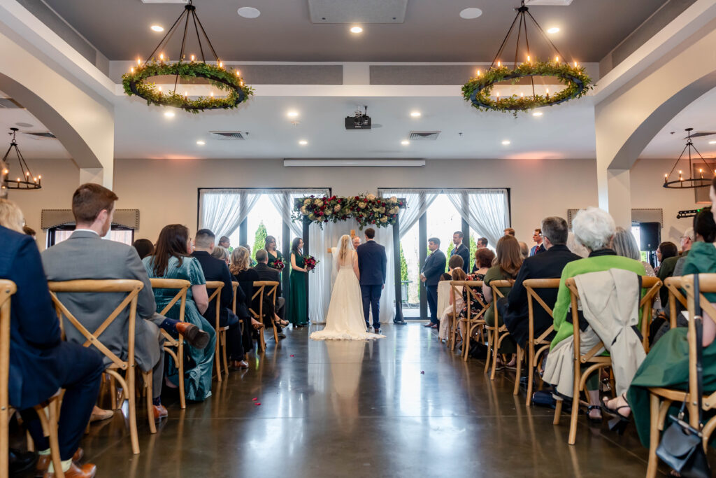 Indoor ceremony photography capturing emotional moments at Piazza Messina wedding
