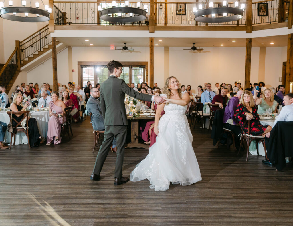 Romantic candid moments of bride and groom at Silver Oaks Chateau in Pacific MO