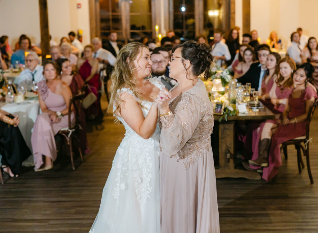 Mother/Daughter dance at Silver Oaks Chateau wedding reception